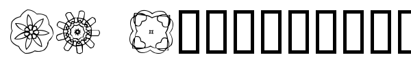 JI Kaleidoscope Bats font preview